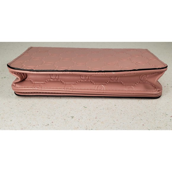 Vintage BeBe Los Angeles Aliab Fl ap Peach Crossbody Quilted Chain Stud Strap - Picture 3 of 10